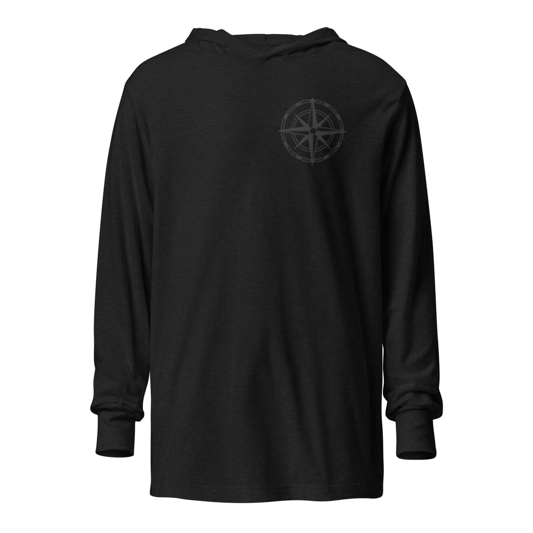 Compass Hooded Long Sleeve (Dark) Alternate – My Path Apparel Compass Hooded Long Sleeve (Dark) Alternate – My Path Apparel